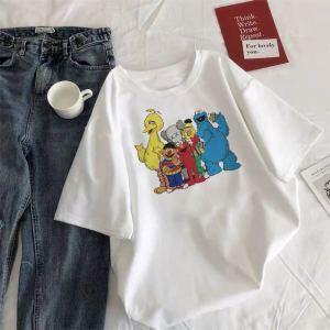 QJshop เสื้อยืดมาใหม่ 🔥 รีบจับจองกันให้ไว เพราะน่ารักมากๆ เสื้อขาวตัดด้วยลายการ์ตูน เป็นตาฮักสุดๆ🔥