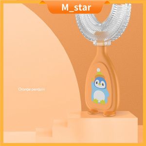 Sikat Gigi Bentuk U Bahan Silikon Untuk Anak Bayi S untuk 2-6 tahun L untuk 6-12 tahun