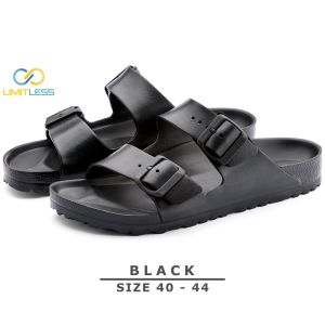 Limitless - Sandal Pria Sandal Strap 2 Slip On Phylon Ringan - Size 40-45