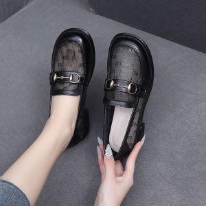 Spring Autumn and Summer New British Style Loafers Cut-out Womens Shoes Flat Single Shoes Women