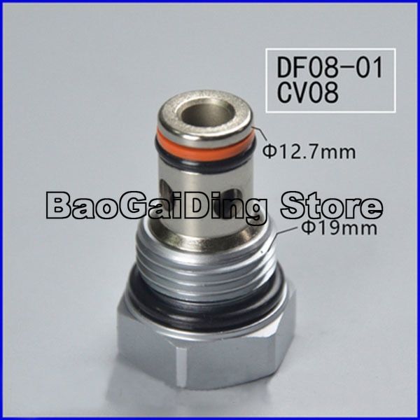 Hydraulic Threaded Cartridge Check Valve (Poppet-type) DF08-01 One-way ...