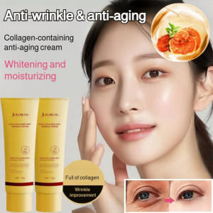 Krim Kolagen Emas Anti Kerutan Universal Menguatkan Kulit Mengisi Lekukan Pelembab Langsung ke Lapisan Dalam Aman untuk Semua Usia