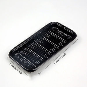 50PCS Meat Fish Fruit Vegetable Tray Disposable Sushi Trays Take out Fresh Packaging Tray Plastic Trays Tableware