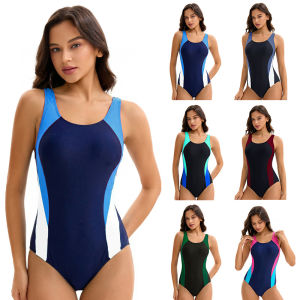 Womens Athletic One Piece  Swimsuit Racerback Bathing Suit  Full Coverage Swimwear Modest Summer Swimming Wear
