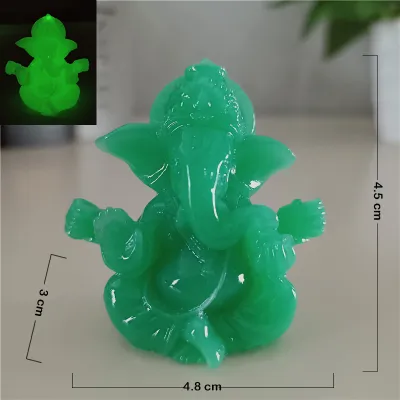 Golden Lord Ganesha Statue Buddha Figurines Sculptures Feng Shui Home Decoration Ornaments