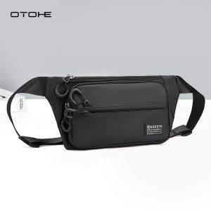 OTOHE Man Waist Bag Fashion Chest Bag Shoulder Bag Crossbody Bag Sports Bag Large Capacity Anti-Thief Street Bag Casual Bag Close Fitting Waist Bag Travel Bag Business Bag Phone Pouch