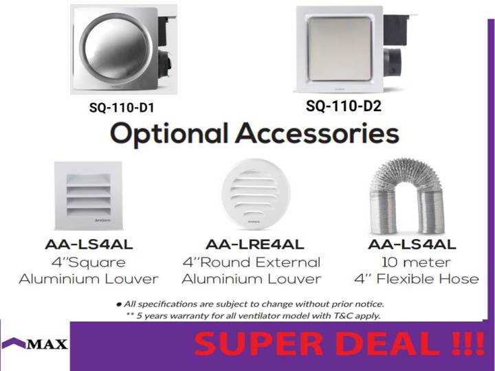 AireGard%20SQ-110-D2%20Exhaust%20Fan%20Ventilator%20Super%20Quiet%20Series%20SQ110D2%20SQ110%20-%20Image%207