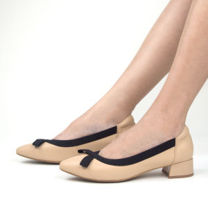 Emelyn Womens Heels Elegant Work Casual Wedding Heels (1.5inch) Genuine Leather Comfortable Covered Work Heels