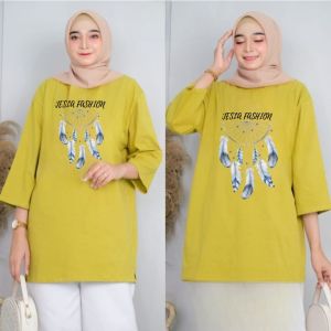 Baju Atasan Wanita Viral Camila Oversize Katun Combed 24s S M L XL XXL 3XL Blouse Remaja Kekinian