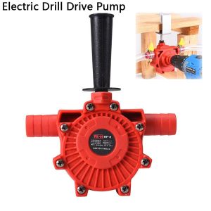 LGJGHJG Small Electric Drill Drive Pump Round Shank Self-priming Household Water Pump Easy Installation Portable Liquid Transfer Pump Diesel Oil