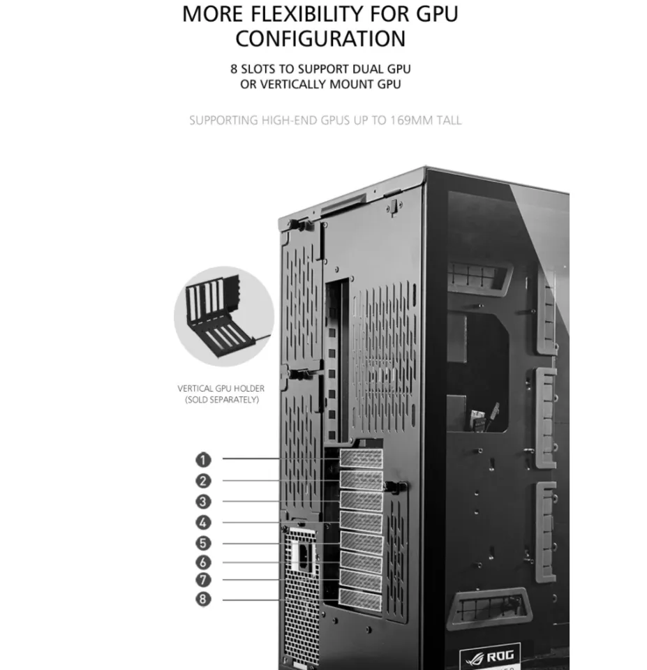  Lian Li O11 Dynamic XL ROG Certified (White) ATX Full Tower  Gaming Computer Case (O11D XL-W) : Electronics