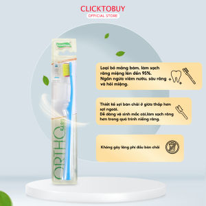 Bàn chải dành cho răng niềng Coral Clean với mặt bàn chải cong chữ U