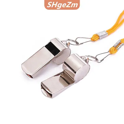 [COD] SHgeZm Kim loại Còi trọng tài thể thao bóng bầu dục thép không gỉ Còi bóng đá bóng đá bóng rổ bên đào tạo trường cheerleading công cụ