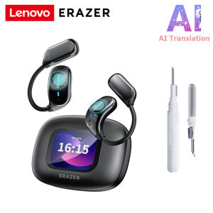 Lenovo ERAZER XF23 AI Translation Headset Face to Face Real-Time Translation Bluetooth Headset HiFi Sound Quality LCD Color Screen Multifunctional Wireless Headset