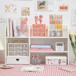 easyhouse ชั้นวางหนังสือ ชั้นวางของบนโต๊ะ ช่วยจัดระเบียบพื้นที่ ชั้นวางของ ประกอบง่าย