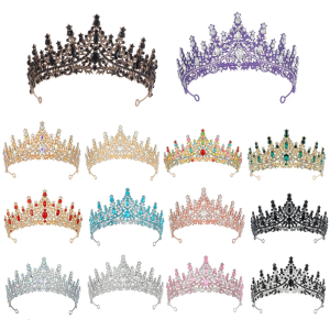 Thời trang vương miện đính kim cương cho phụ nữ trang phục hóa trang phụ kiện trang phục hairpieces thích hợp cho đám cưới và prom tổ chức sự kiện