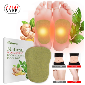 CCW 48Pcs Detox Foot Patches Natural Wormwood Body Cleansing Foot Pads Self Heating Patch Winter Keep Joint Warm for Foot Care