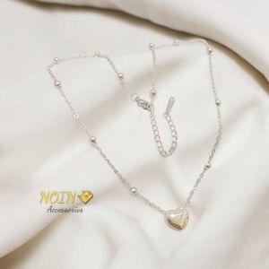 Kalung Titanium Wanita Korea Hati Gold Anti Karat
