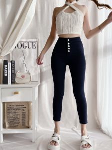 High Quality Womens Jeans 5 buttons Highwaist Skinny Denim Jeans Available 3 Colors Size 25-32