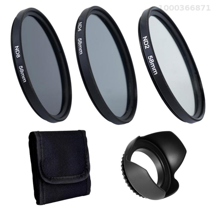 Professional Camera Lens Filters Kit Lens Hood Replacement For