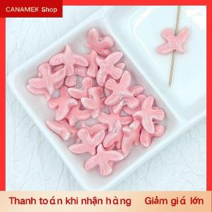 CS 10pcs Hòa Bình chim bồ câu hình dạng Hạt Gốm Mặt dây chuyền DIY trang sức phụ kiện cho hàng thủ công và nghệ thuật làm
