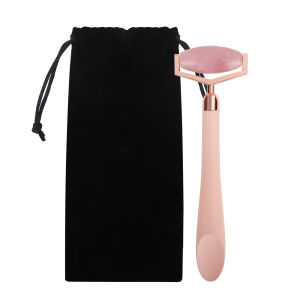 DECINIEE Rose Quartz Facial Jade Roller Natural Stone Scraper Face Lifting Tightening Massager for Face Body Eyes Neck Skin Care Tool