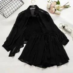 N&AI Summer Black Elegant Dress Office Lady Sleeveless Casual Dress  Spaghetti Strap Tight Through Dress Party Mini Dress