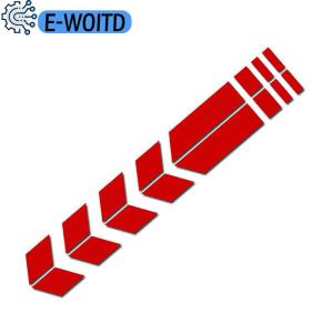 E-WOITD Universal Motorcycle Reflective Stickers Car Motorbike Scooter Stripes Fender Decals Waterproof Warning Decoration