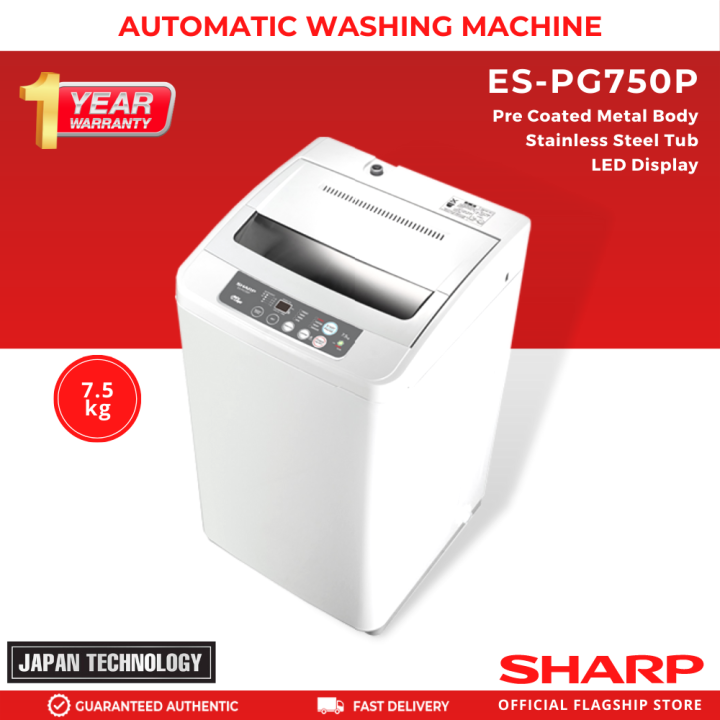 sharp automatic washing machine 7.5