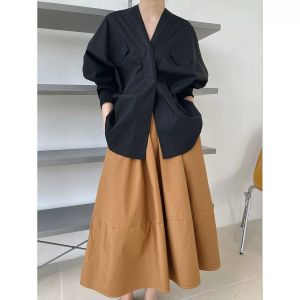 SJM KEMEJA KASUAL WANITA BATWING V-NECK BAHAN KATUN POPLIN PREMIUM LENGAN 3/4 FASHIONABLE
