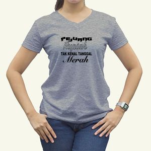 Kaos Vneck cewek Pejuang Rupiah DTF