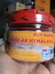 Muối ăn himalaya Quy Nguyên hũ 400g - muối organic