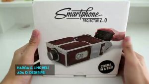 proyektor smartphone portable cardboard 2.0 terlaris