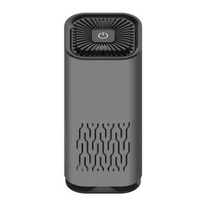 DJDK Portable Car Air Purifier Mini Compact Negative Ion Air Cleaner Odor Removal Quiet Ion Air Purifier Vehicle