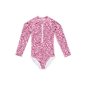Toddler Long Sleeve Swimsuit with Zipper Rashguard Swimsuit UPF50+ Sun Protection-152c4c8b
