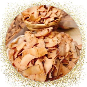 500g Dừa khô sấy giòn tan ngọt phù hợp ăn kèm chè kem sinh tố bánh..