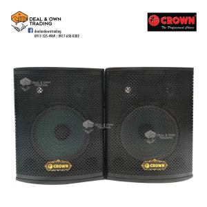 Crown BF-310 500W 10" Woofer 3" Midrange 3" Tweeter 3 Way Karaoke Speaker System (1 Pair)
