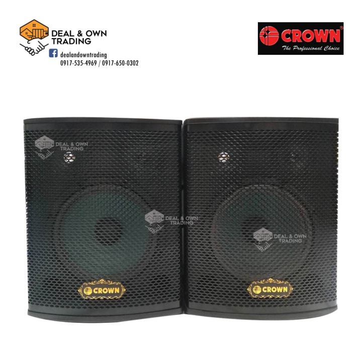 Pair Of EMB KTV800 800W 10" 3-Way Karaoke Speakers With Bass Reflex (2 Speakers)