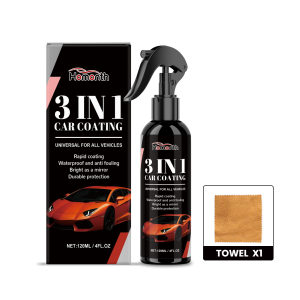 Homonth 3 in 1 Automotive Coating Spray Automotive Coating Paint Waxing Cleaning Stain Polishing Maintenance Spray