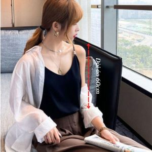 Áo lụa hai dây nữ ngọc trai mặc trong vest blazer Áo 2 dây lụa latin cao cấp thoáng mát - AO006A