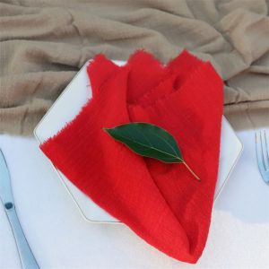 KECTTIO Cotton Cloth Various Colors Wedding Banquet Table Decoration Party Napkin Tea Towels Party Supply Design Mat