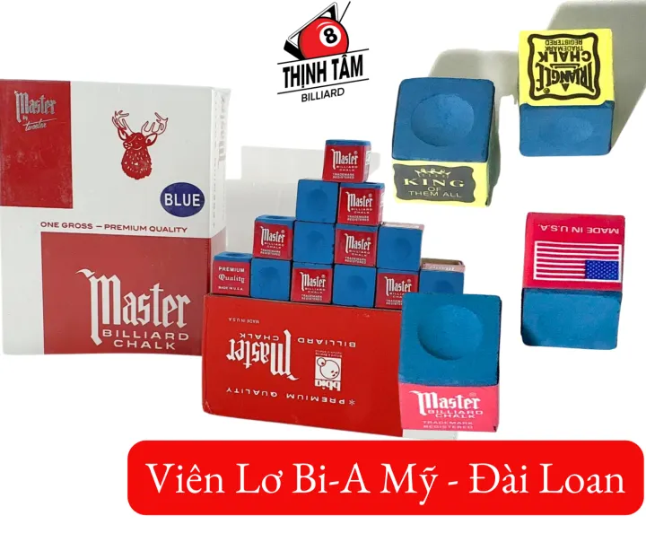 [THỊNH TÂM] Viên Lơ Bida Mỹ Master Triangle Cao Cấp Chuẩn Vàng Xanh Đỏ [ 1 VIÊN LƠ BIDA ]