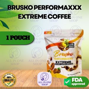 BRUSKO PERFORMAXXX Instant Coffee Drink Mix with Maca Extract - Pampagana para sa Lalaki Pampatagal