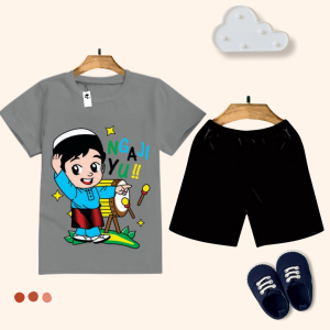 Code8.id Kaos set dan celana anak LAKI LAKI DAN PEREMPUAN CARTOON MURAH DAN TRENDY