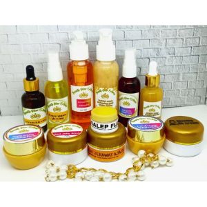(Bisa COD) Paket HEMAT Beauty Glow Farma Free POUCH / Paket Cream serum BGF