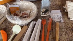 Panny Sourdough Starter Kit Banneton Bread Proofing Basket with Glass Sour Dough Starter Jar Sourdough Bread Baking Supplies Making Tools 9" Round & 10" Oval Baskets Christmas Gift for Men Women