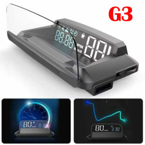 GPS OBD2 Universal Speedometer Auto KMH/KPM cermin L3 G3 HUD Head Up paparan kereta cermin projektor kelajuan amaran kereta USB kabel KMH MPH masa ketinggian kelajuan Meter jam Universal untuk kenderaan lori kereta