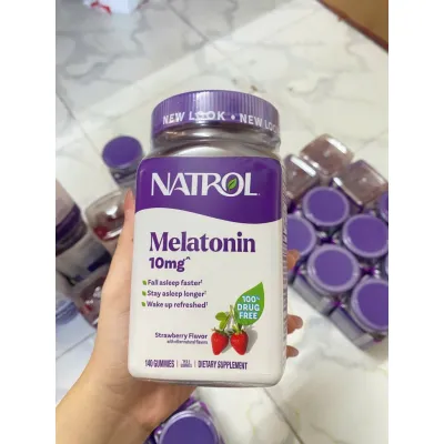 Kẹo Dẻo Ngủ Ngon Natrol Gummies Melatonin 10mg Hỗ Trợ Giấc Ngủ Tự Nhiên | Nhà Sam