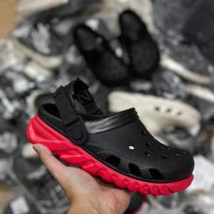 Sục Cross Duet Max II Clog Chính Hãng Xuất Xịn Giày Dép Thời Trang Đi mưa- Màu Đen Đỏ