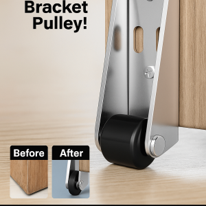 [Door drooping artifact] Door drooping pulley Old plastic steel door bottom wheel antisagging sliding door bracket